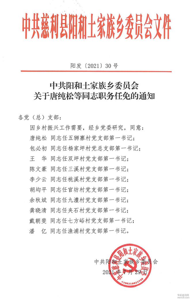 范家坪村委会人事任命推动村级治理迈上新台阶